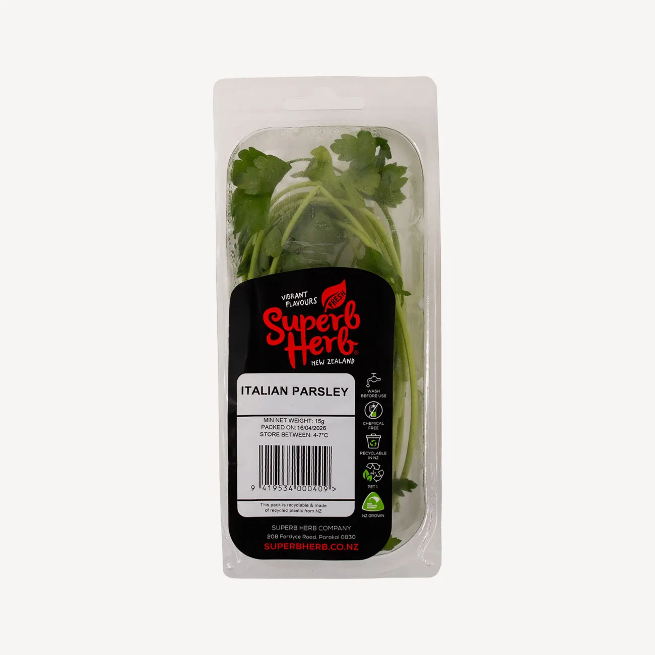 superb herb italain parsley prepack 15g