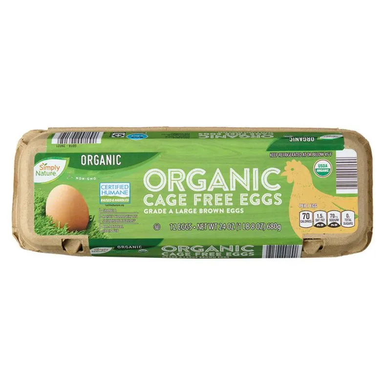 Simply Nature Organic Cage Free Brown Eggs