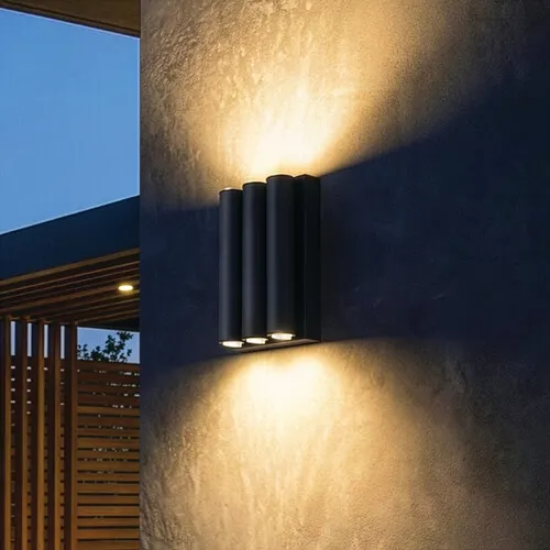 Canarm Noctra Black LED Dimmable Outdoor Wall Light