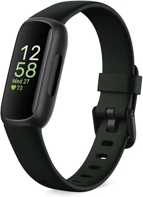 Inspire 3 Health & Fitness Tracker with Stress Management, Workout Intensity, Sleep Tracking, 24/7 Heart Rate - 3-Month Google Health Premium Membership Included - Midnight Zen/Black