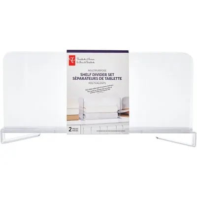 Multipurpose Shelf Divider 2 Piece Set