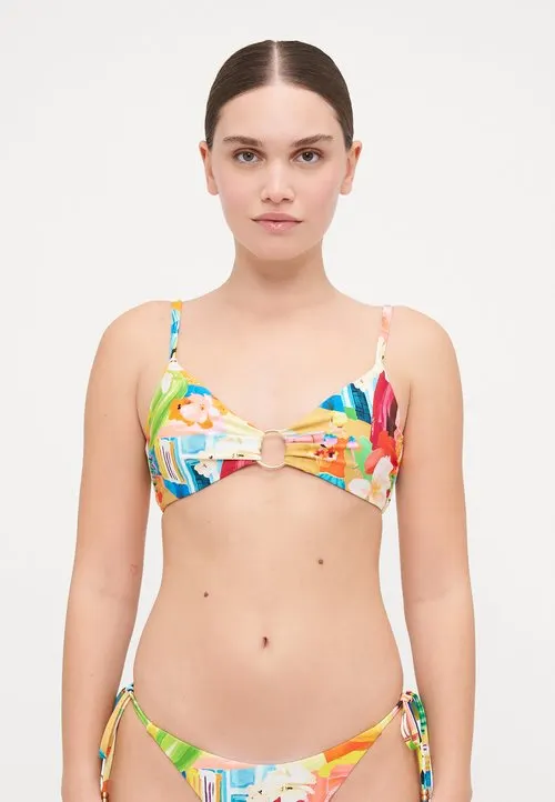 CUBA RING FRONT BRALETTE - Bikinitopp - turquoise