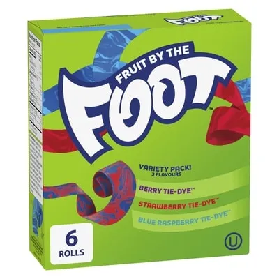 Fruit By The Foot Fruit Flavored Snacks Variety Pack, Gluten Free, 6 Ct