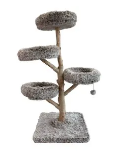 Adori Devoted Ambrose - Krabpaal - 79x79x180 cm Wit Bruin