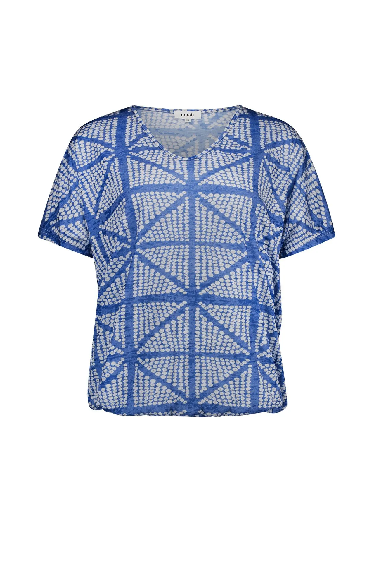 Blauw shirt met grafische print