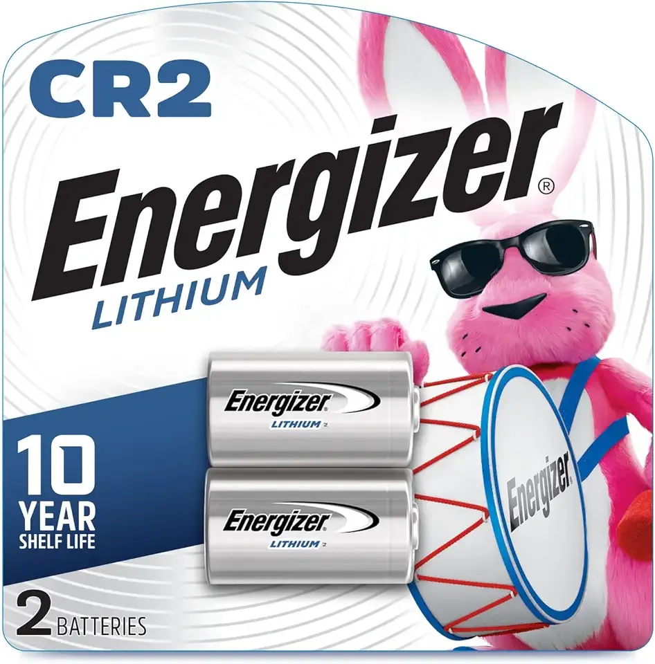 Energizer CR2 Lithium Batteries (2 Pack), 3V Photo Batteries