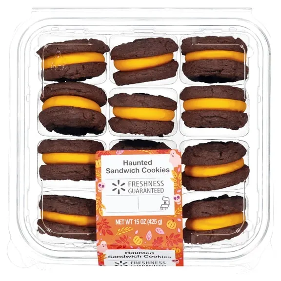 Freshness Guaranteed Halloween Haunted Sandwich Cookies, 15 oz, 12 Count $6.97 46.5 ¢/oz