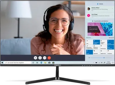 MEDION PC Monitor 24 Zoll (60,5 cm PC Bildschirm, Full HD, HDR, HDMI TV Anschluss, DisplayPort, 1080p Computer Display, 16:9, P54242 MD 20152)