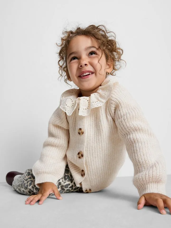 1–9 ans | Gilet à col en broderie anglaise