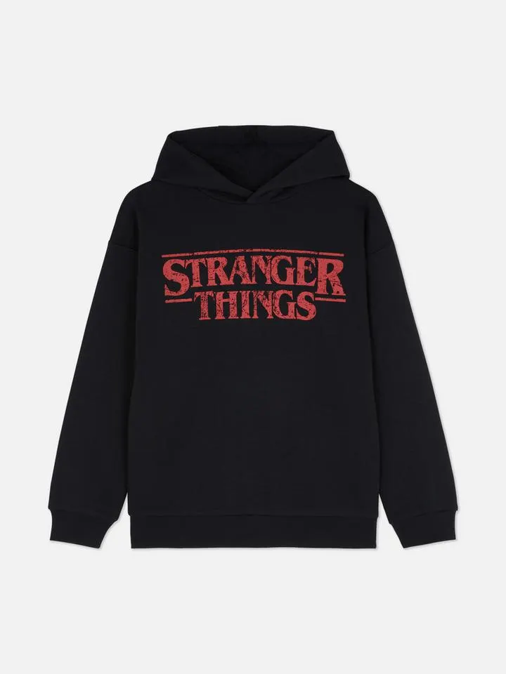 7-15 ans | Sweat à capuche et logo Stranger Things