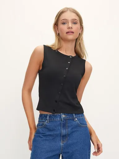 Off Centre Sleeveless Top