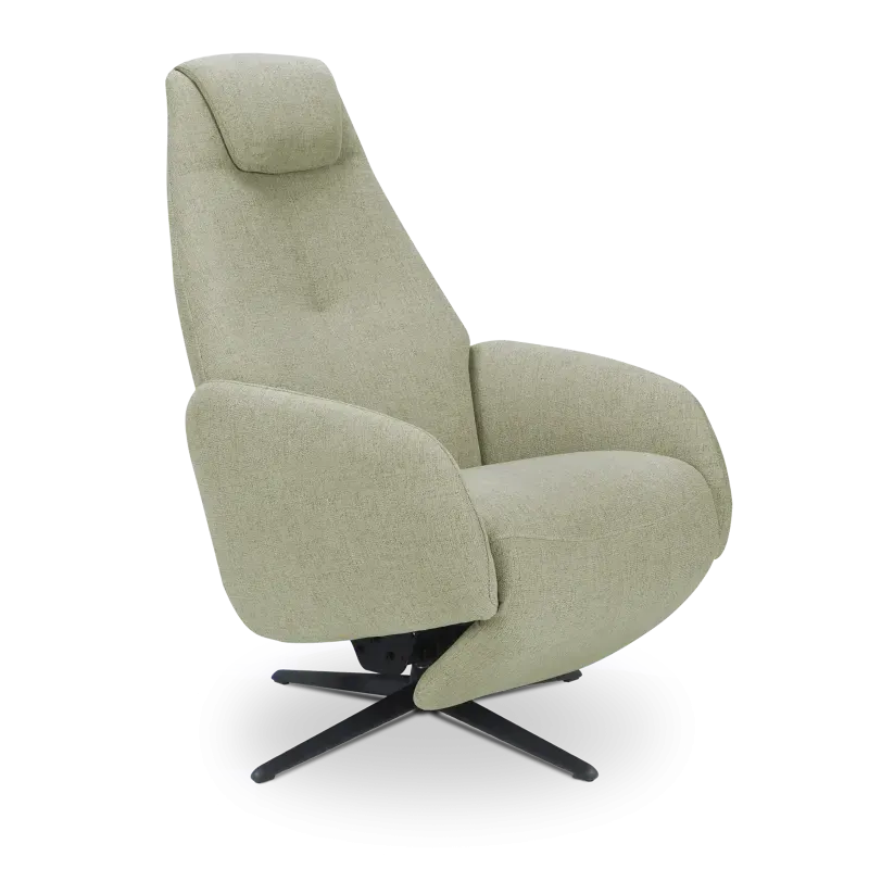 Relaxfauteuil Davoli - handmatig - stof Soda Herb - OP=OP