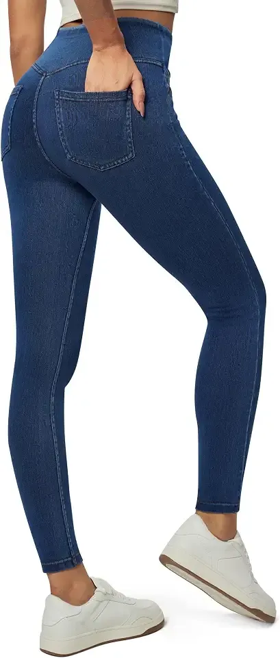 Stretchy Jeans for Women Pull On High Waist Jeggings Jean Legging