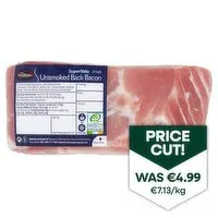 SuperValu Fresh Irish Unsmoked Back Bacon Joint (700 g) Open Product Description