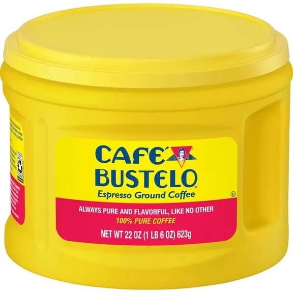 Cafe Bustelo Espresso Ground Coffee, Dark Roast, 22 oz Canister $15.48 70.4 ¢/oz