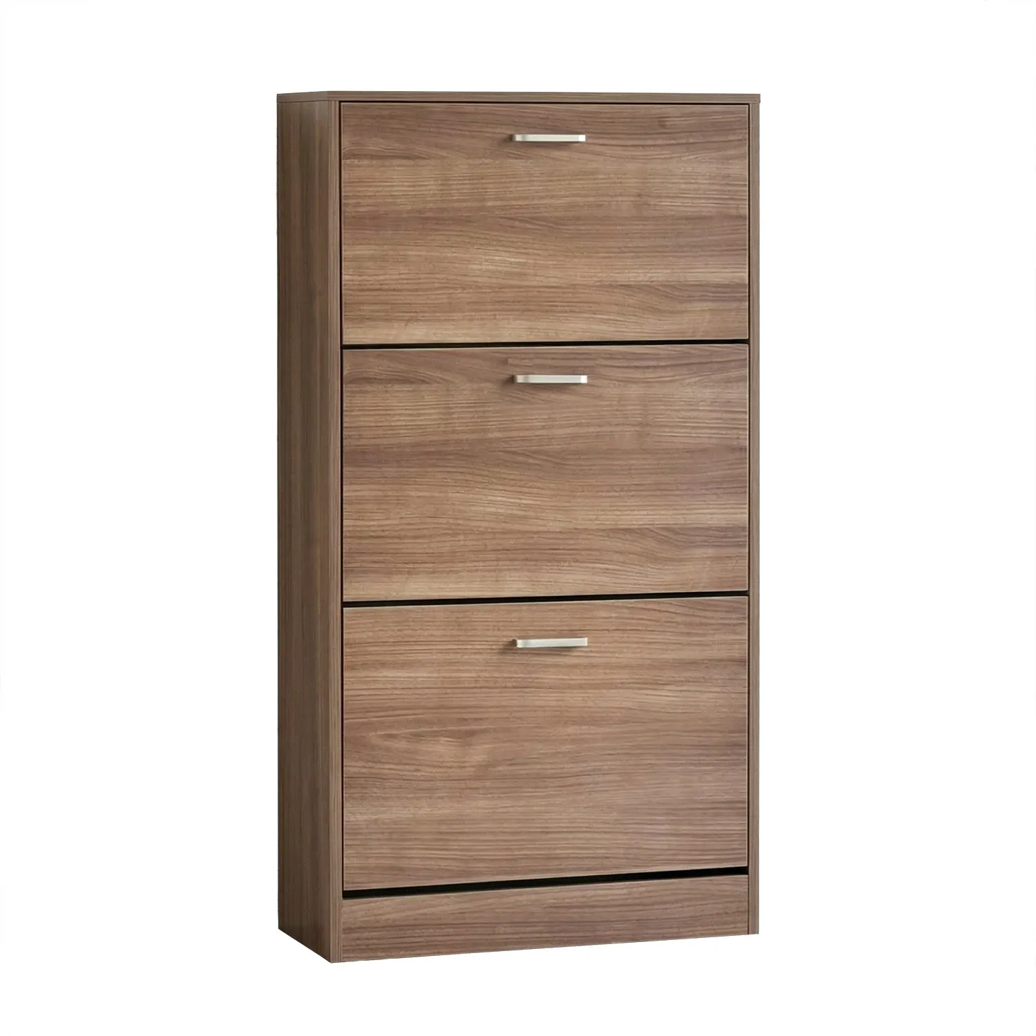 Scarpiera 3 Ante Salvaspazio in MDF Effetto Quercia h118x60x24 cm