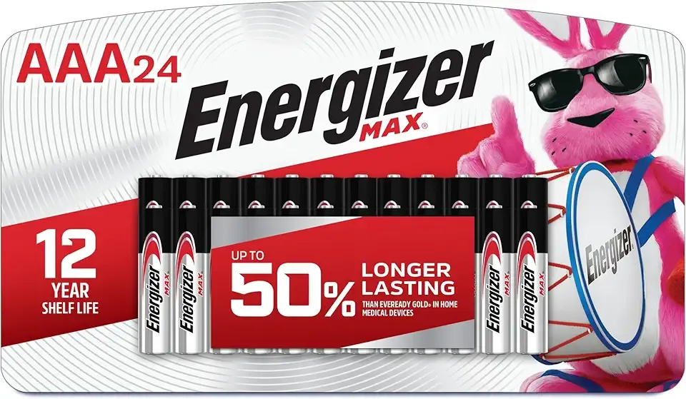 Energizer MAX AAA Batteries (24 Pack), Triple A Alkaline Batteries