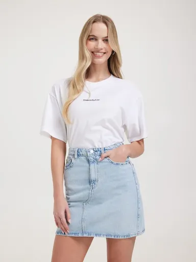 Riders By Lee Hi Girlfriend Skirt In Indigo Drift