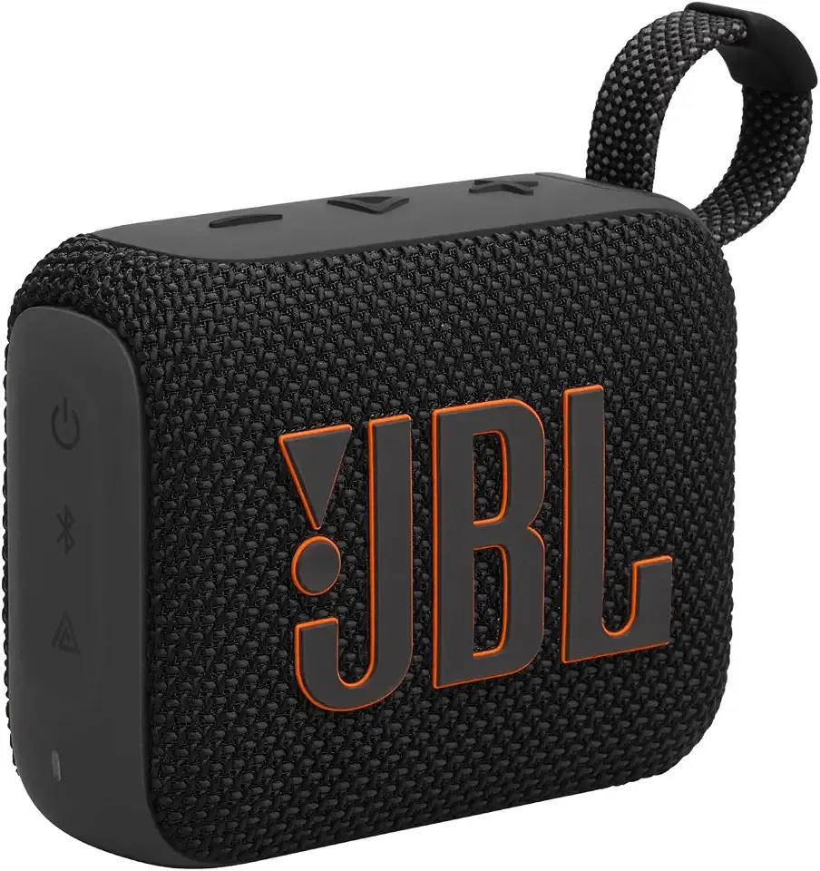 JBL Go 4 - Ultra-Portable, Waterproof and Dustproof Bluetooth Speaker, Big JBL Pro Sound with Punchy bass, 7-Hour Built-in Battery, Made in Part with Recycled Materials (Black)