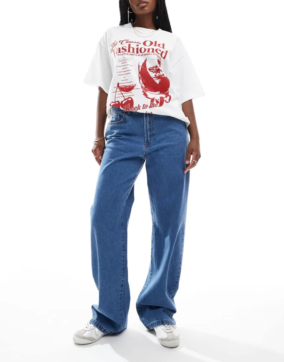 Cotton On straight leg jean in celeste blue