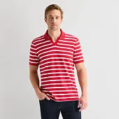 St. John's Bay Johnny Collar Mens Classic Fit Short Sleeve Polo Shirt