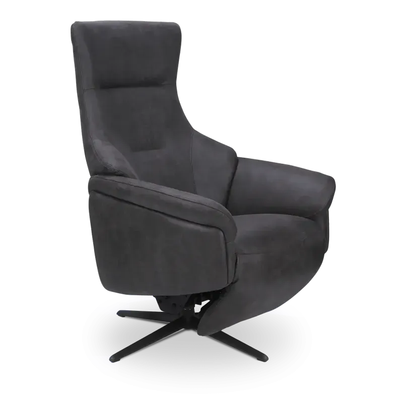 Relaxfauteuil Impreza - handmatig - microleder Oxx Antraciet