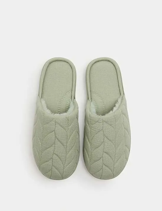 Mule Slippers with Secret Support