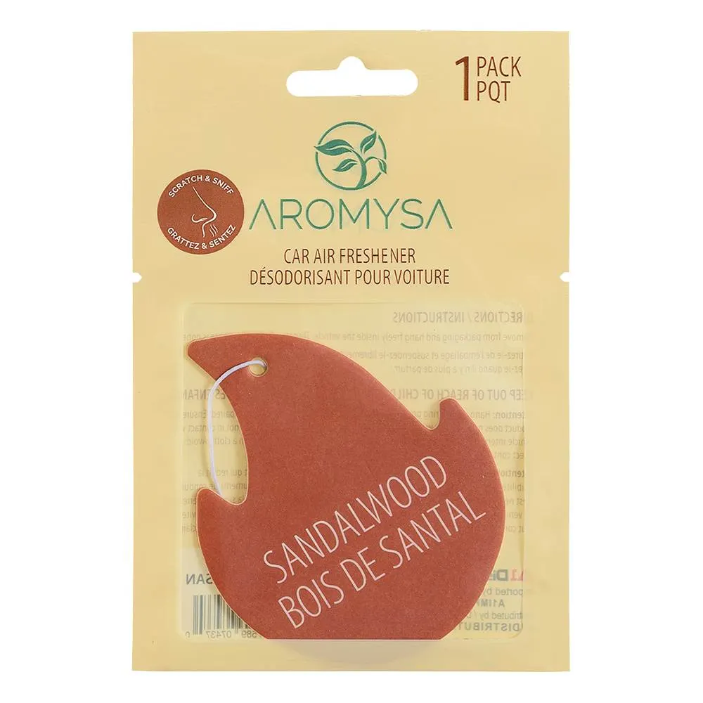 Désodorisant pour l'auto Bois de santal AROMYSA