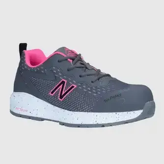 New Balance Womens Logic - Grey Pink Safety Shoe