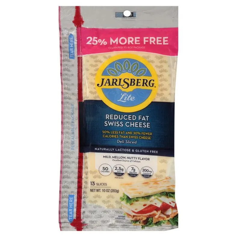 Jarlsberg Lite Deli Sliced Reduced Fat Swiss Cheese