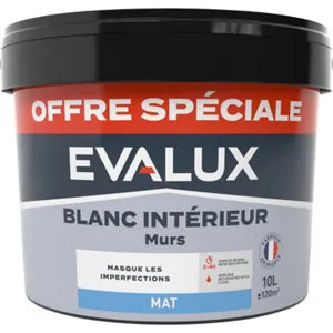 Peinture blanche intérieure 10 L mat