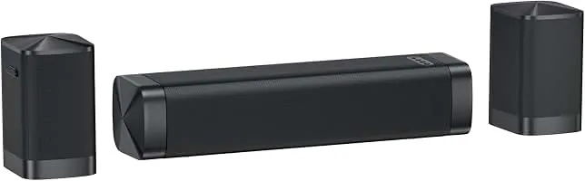 Assistrust Center Channel Speakers Sound Bar, Dolby Digital Plus, 110W Sound Bar for Smart TV, Bluetooth/ARC/Opt/AUX, Home Theater Surround Sound System