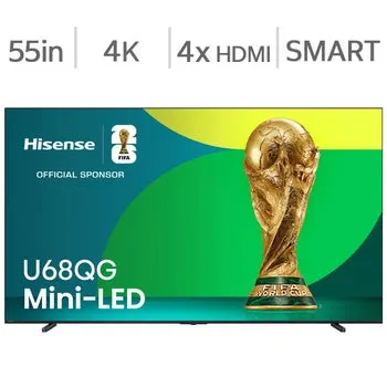 Hisense 55" Class - U68QG Series - 4K QLED Mini LED TV