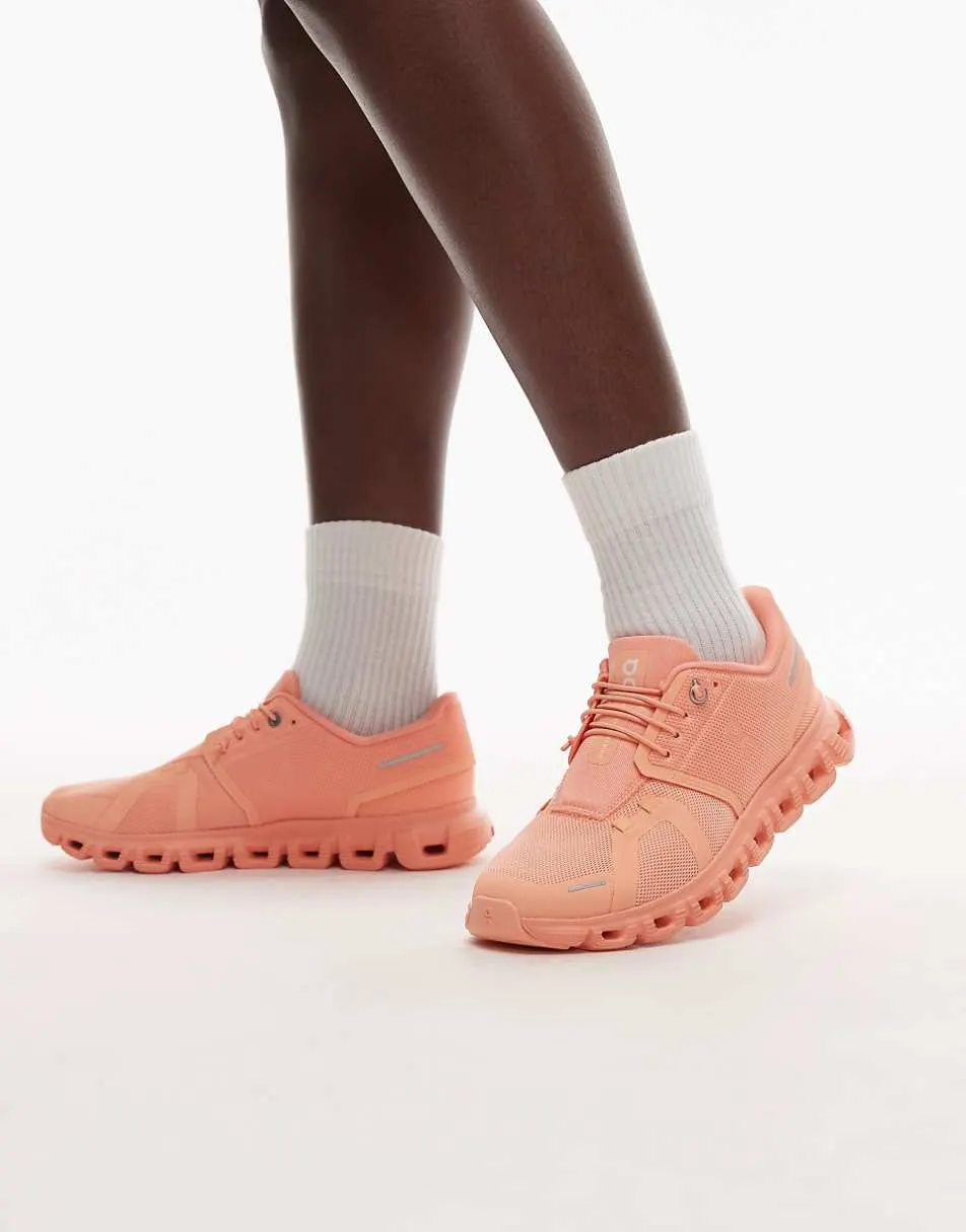 ON Cloud 6 all day trainers in coral