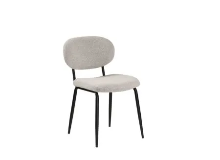 Stoel Mento 80x47x49cm - stof - grijs