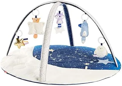 Skip Hop Tummy Time Mat, 3-in-1 Activity Baby Play Gym,…