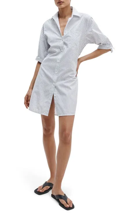rag & bone Lucia Stripe Mini Shirtdress
