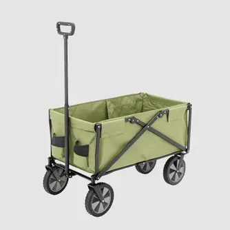 Classic Living Multi Purpose Beach Trolley Green