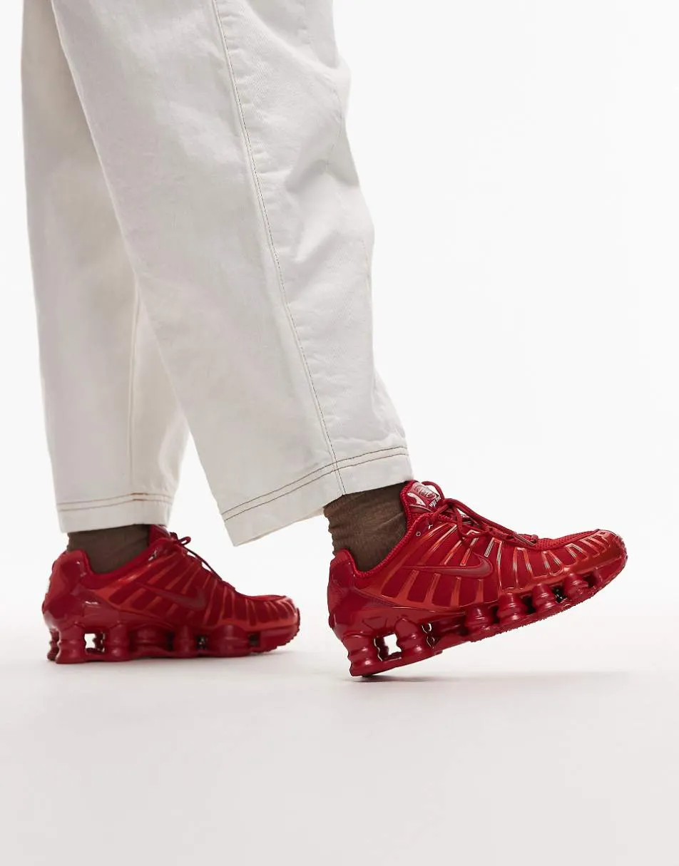 Nike Shox TL trainers in red