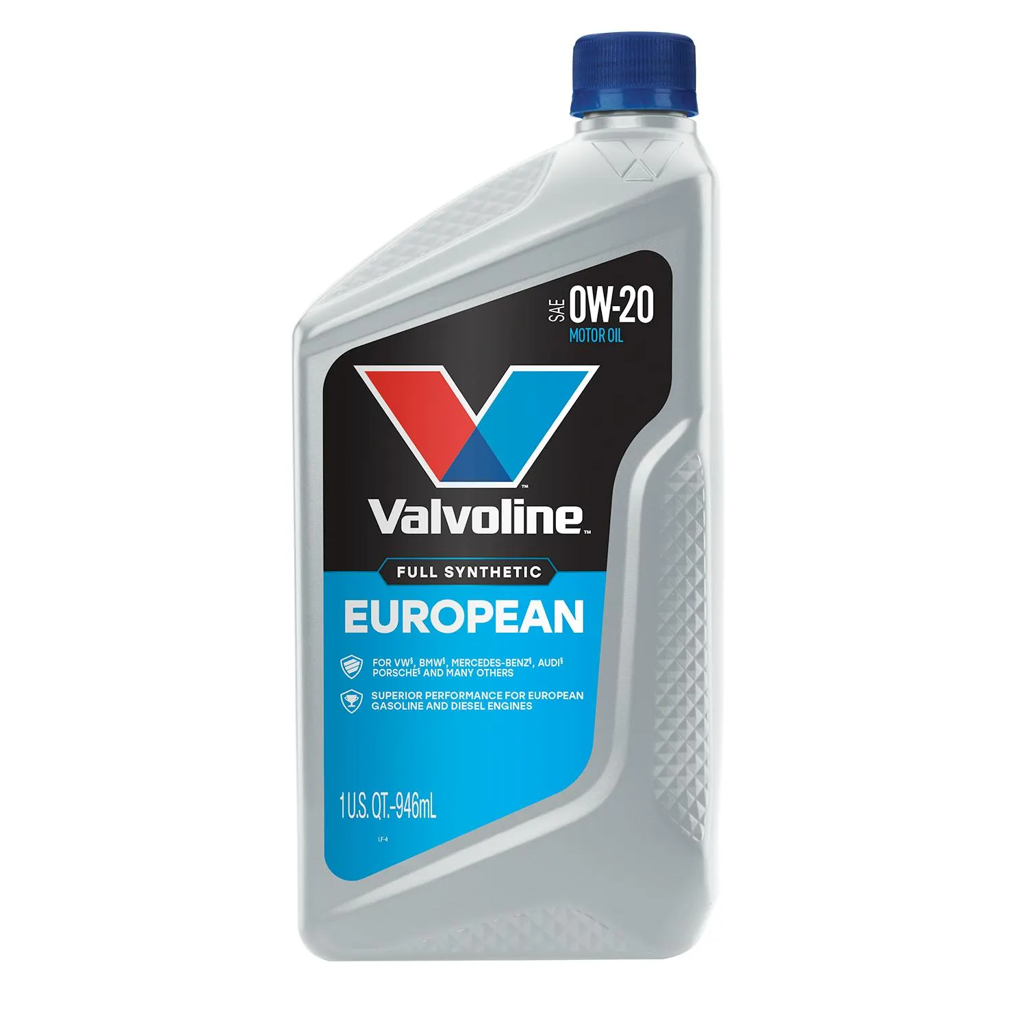 Valvoline European Vehicle Full Synthetic 0W-20 Motor Oil 1 Quart