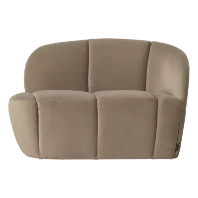 Mojo 2-zits bankje rechts velvet khaki [fsc]