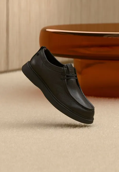 COMFORT MOC TOE SHOE - Snøresko - black