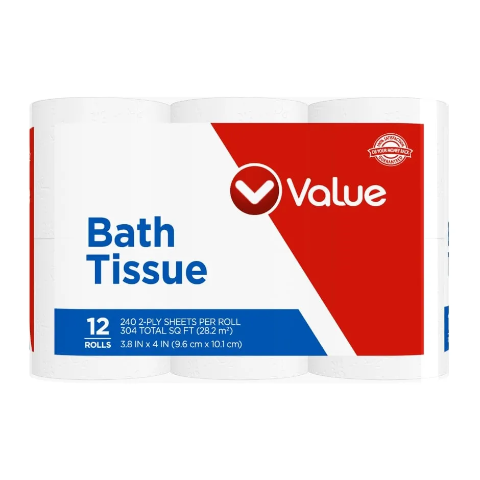 Value Regular Roll Bath Tissue, 12 ct.