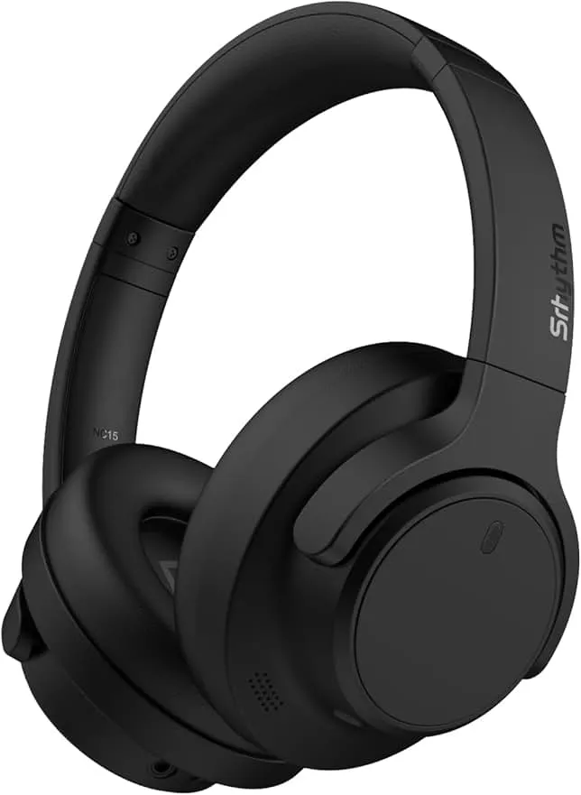 Srhythm NiceComfort 15 (2nd Gen) Hybrid Noise Cancelling Wireless Headphones,Bluetooth 6.0,with Low Latency,Spatial Audio,ENC,120Hrs