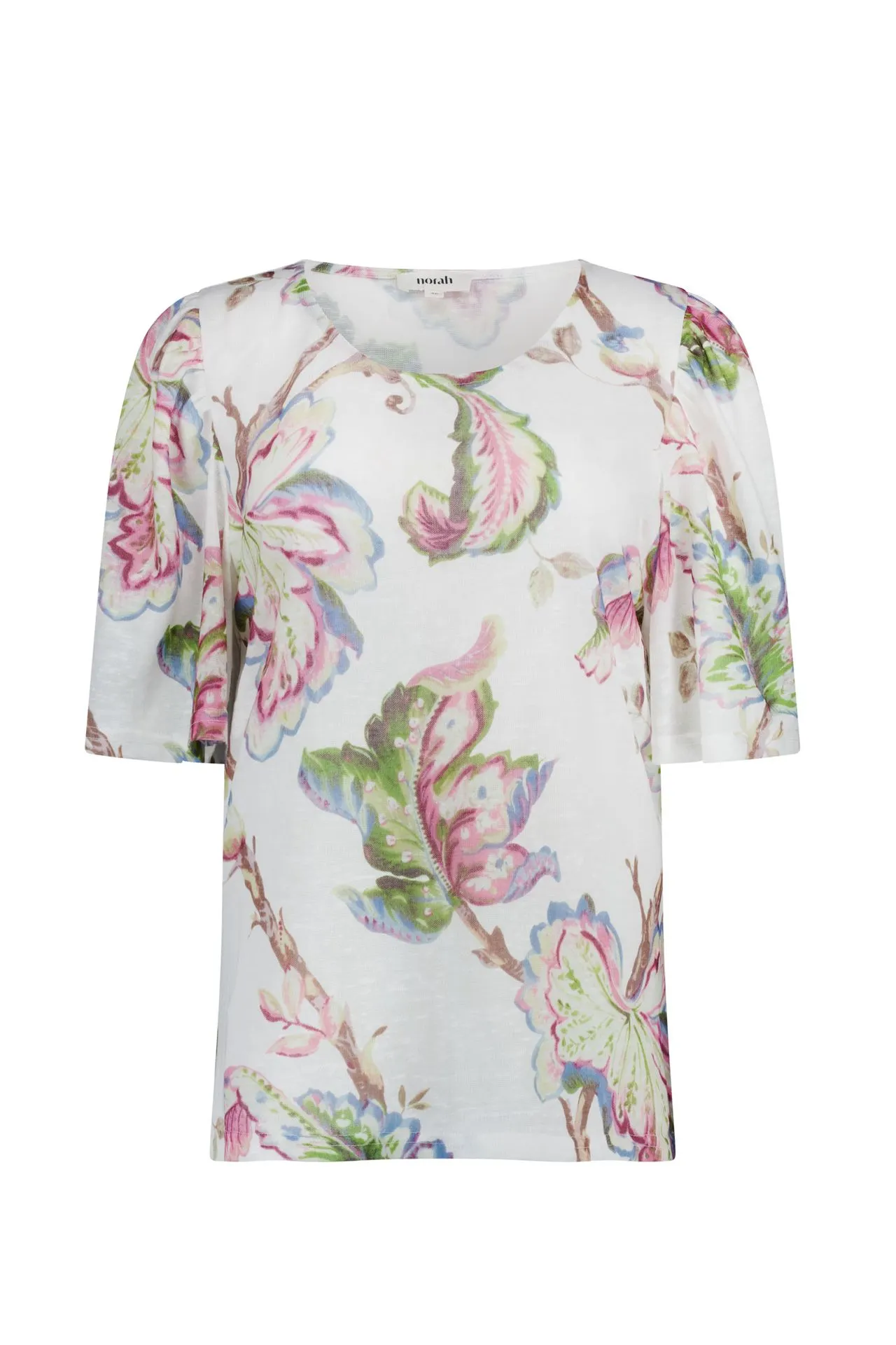 Kleurrijk shirt met botanische print