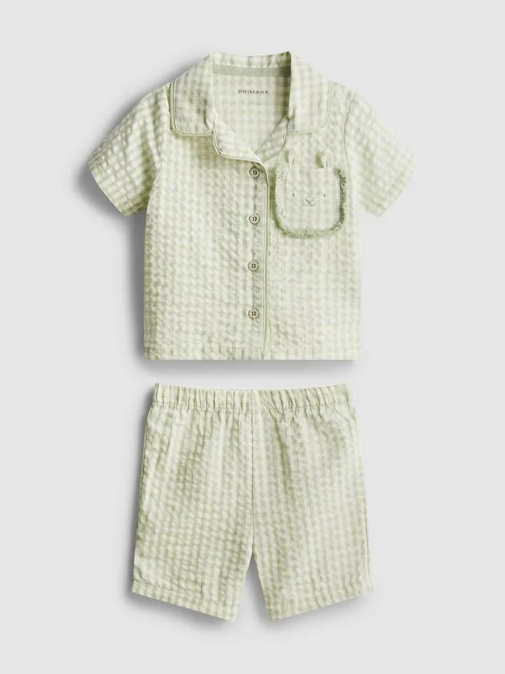 0–36 mois | Pyjama chemise et short vichy