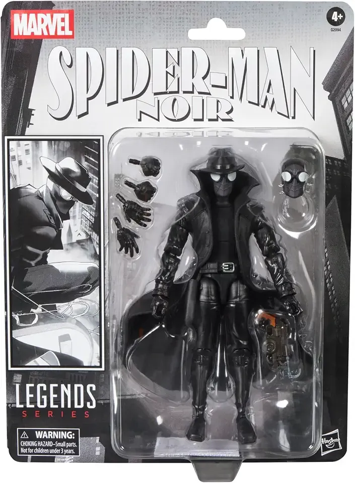 Marvel Legends Series Spider-Man Noir, Retro Cardback Spider-Man Comics Collectible 6-Inch Scale Action Figure (Amazon Exclusive)