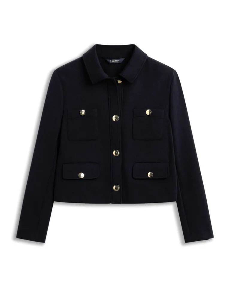 Cotton-Blend Jersey Jacket - Marine