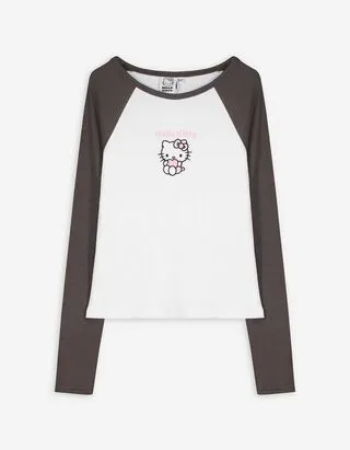 Maglia a manica lunga - Hello Kitty - bianco