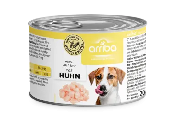 arriba mit Huhn für Hunde 6 x 200